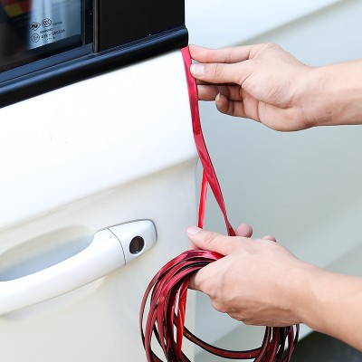 Захист кромки дверей автомобіля тип 7 ​​(торцевий молдинг) червоний