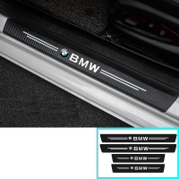 Комплект карбонової захисної плівки для порогів автомобіля з емблемою BMW Комплект карбонової захисної плівки для порогів автомобіля з емблемою BMW