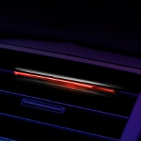 Автомобільний ароматизатор смужка + 4 різних аромату запаски. Червоний