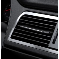 Автомобільний ароматизатор смужка + 4 різних аромату запаски. Хром