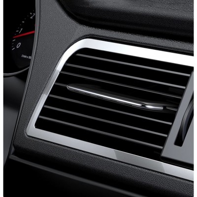 Автомобільний ароматизатор смужка + 4 різних аромату запаски. Хром