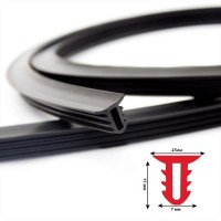 Ущільнювач автомобільний для приладової панелі T type довжина 1.6 метри (гумка в щілину між торпедою і склом) 