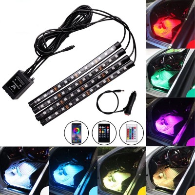 Універсальне автомобільне RGB led підсвічування для салону автомобіля 