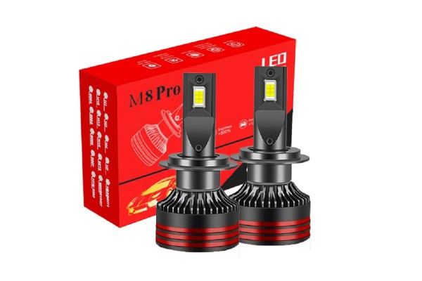 Комплект світлодіодних ламп M8 PRO цоколь H1 120W 9-24V 6000K 12000Lm CANBUS з обманкою