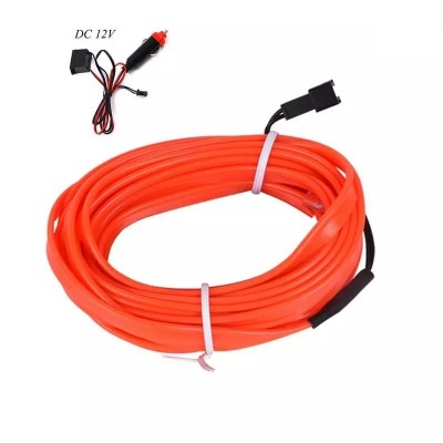 Гнучкий холодний неон, неонове підсвічування салону авто 5м помаранчевий