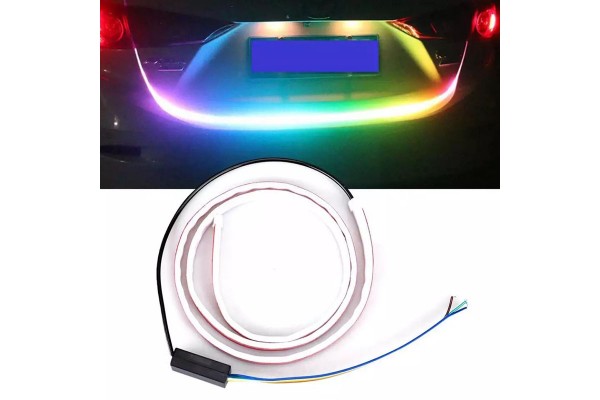 Динамічна дублююча RGB LED гнучка підсвітка кришки багажника 120 см The Tail Boxlamp