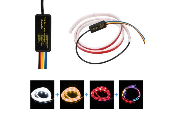 Динамічна дублююча RGB LED гнучка підсвітка кришки багажника 120 см The Tail Boxlamp