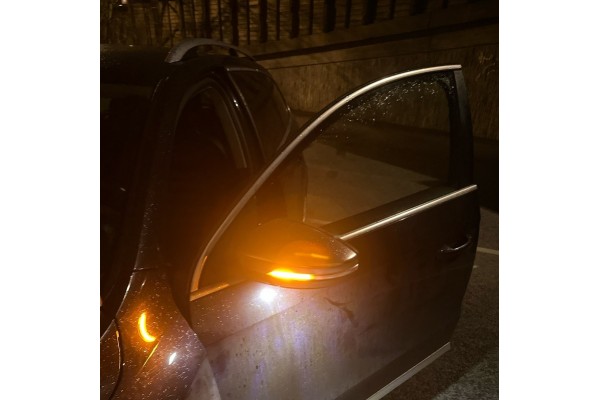 Динамічні Led поворотники в дзеркало VW PASSAT B7/CC, JETTA 6, Фольксваген Пасат Б7 2010 - 2015