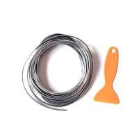 Декоративна молдинг стрічка для салону хром (срібло)