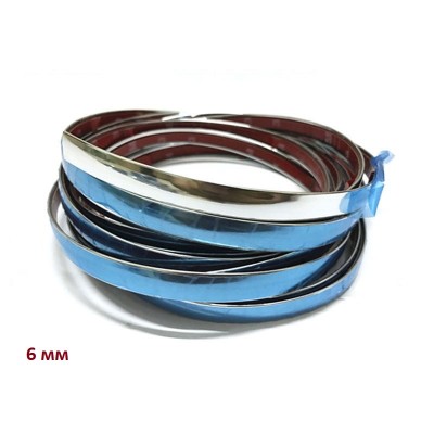 Хромований молдінг Самоклеюча 6мм довжина 6м.