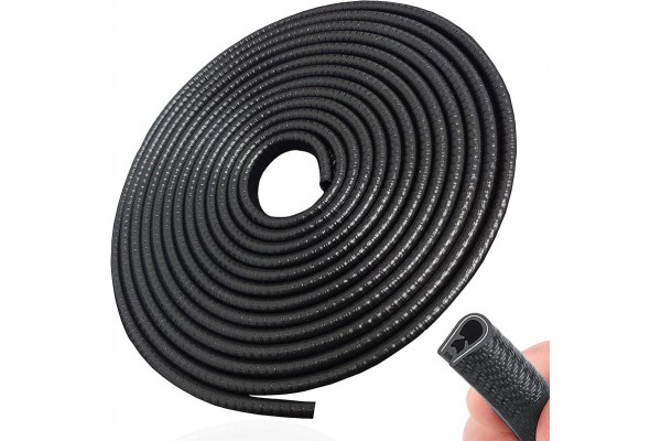 Захист краю дверей капоту та багажника автомобіля ​​(торцевий молдинг) чорний