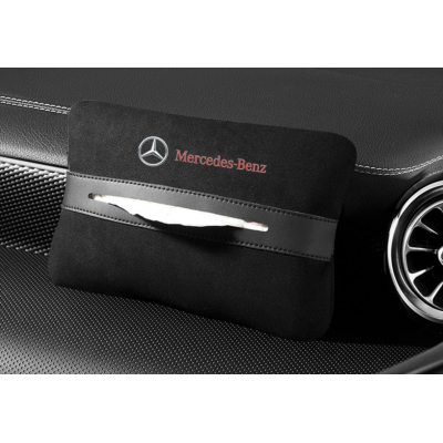 Автомобільна серветниця  з логотипом Mersedes Автомобільна серветниця  з логотипом Mersedes
