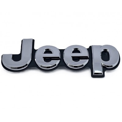 Емблема логотип JEEP хром із окантовкою на кришку багажника Renegade Compass Grand Cherokee Wrangler 155х53 мм Емблема логотип JEEP хром із окантовкою на кришку багажника Renegade Compass Grand Cherokee Wrangler 155х53 мм