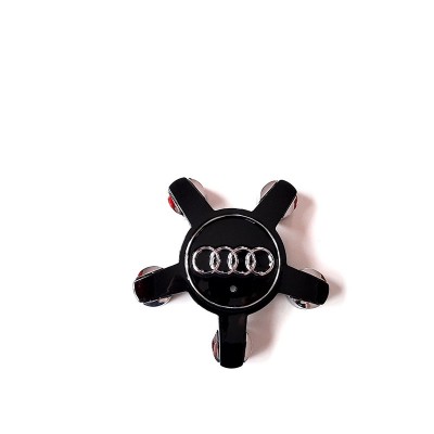 Ковпачки заглушки на титанові диски Audi "Зірка" Чорні 135/57 мм
