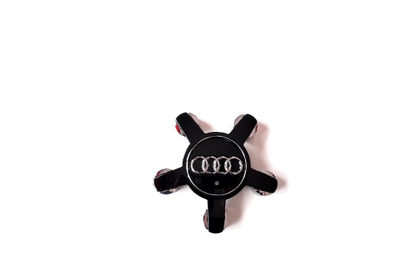 Ковпачки заглушки на титанові диски Audi "Зірка" Чорні 135/57 мм