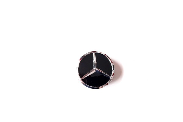 Ковпаки заглушки на литі диски Mercedes-Benz 60 мм. Чорні