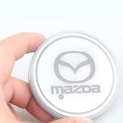 RGB підсвічування підсклянника з логотипом автомобіля Mazda 2шт RGB підсвічування підсклянника з логотипом автомобіля Mazda 2шт